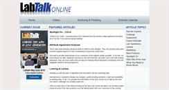 Desktop Screenshot of labtalkonline.com