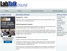 Tablet Screenshot of labtalkonline.com